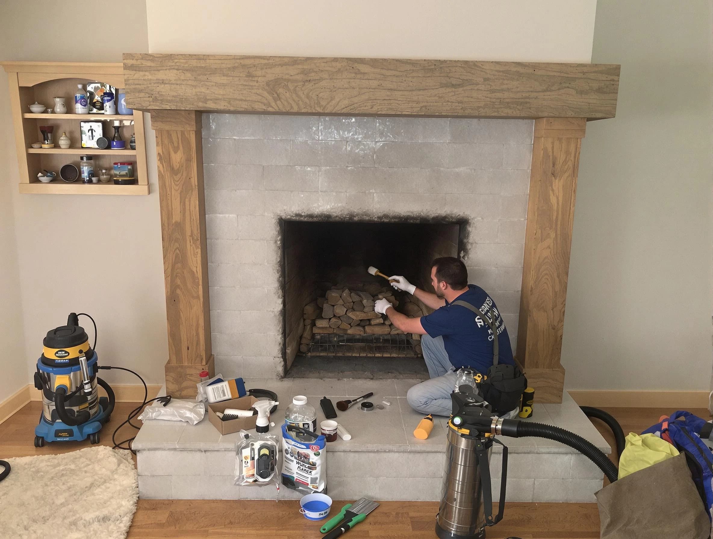 Detailed creosote removal process by Castle Pines Village Chimney Sweep in Castle Pines Village, CO