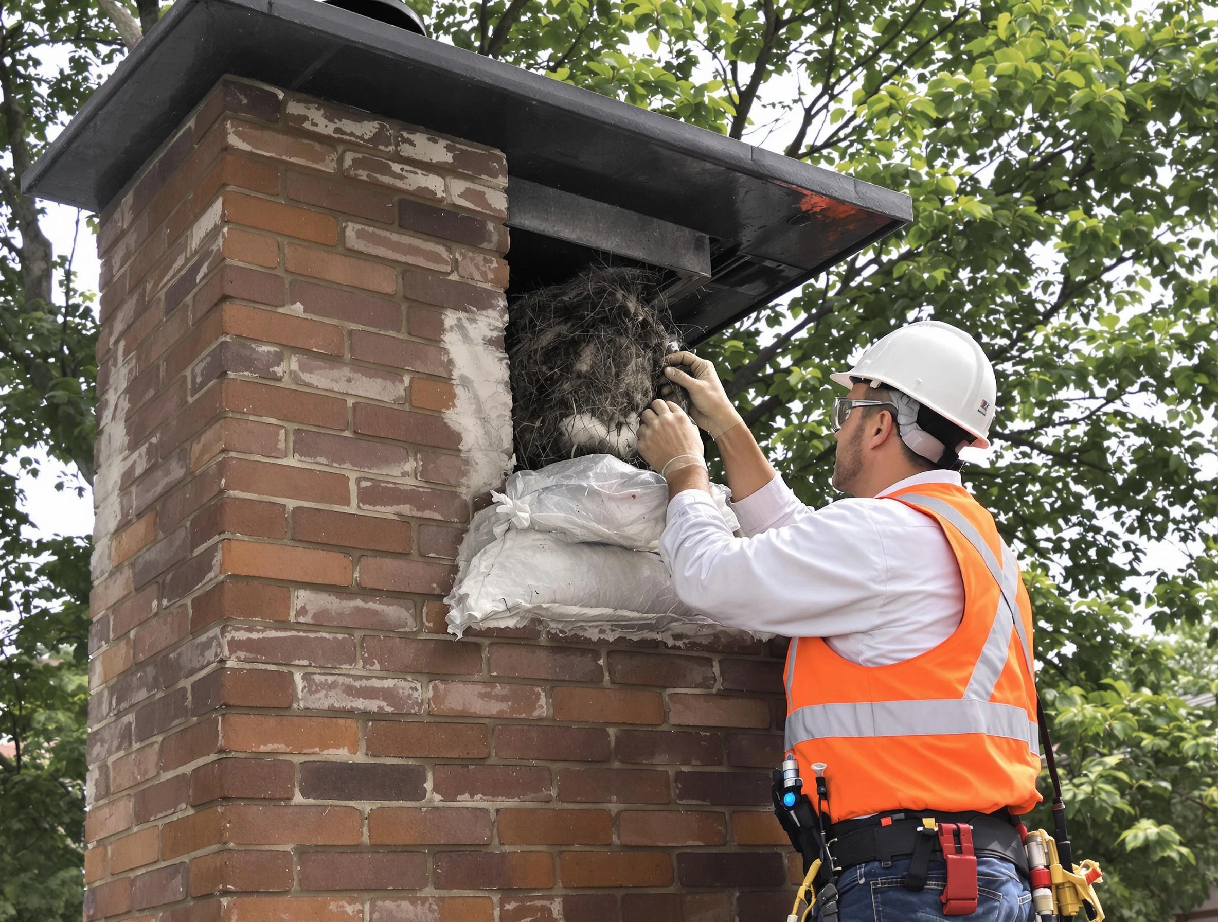 Humane removal of debris and animals by Castle Pines Village Chimney Sweep in Castle Pines Village, CO