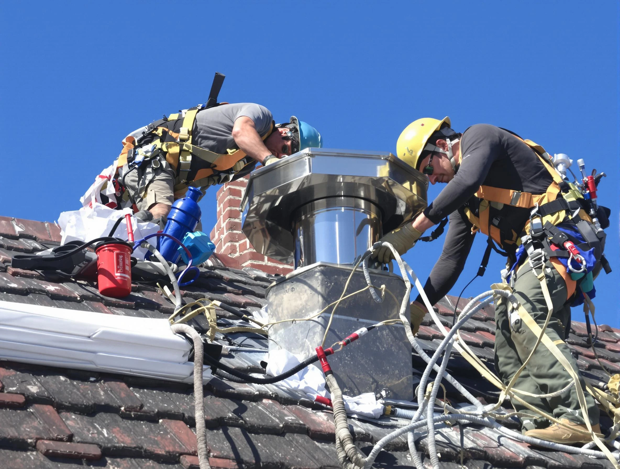 Protective chimney cap installed by Castle Pines Village Chimney Sweep in Castle Pines Village, CO