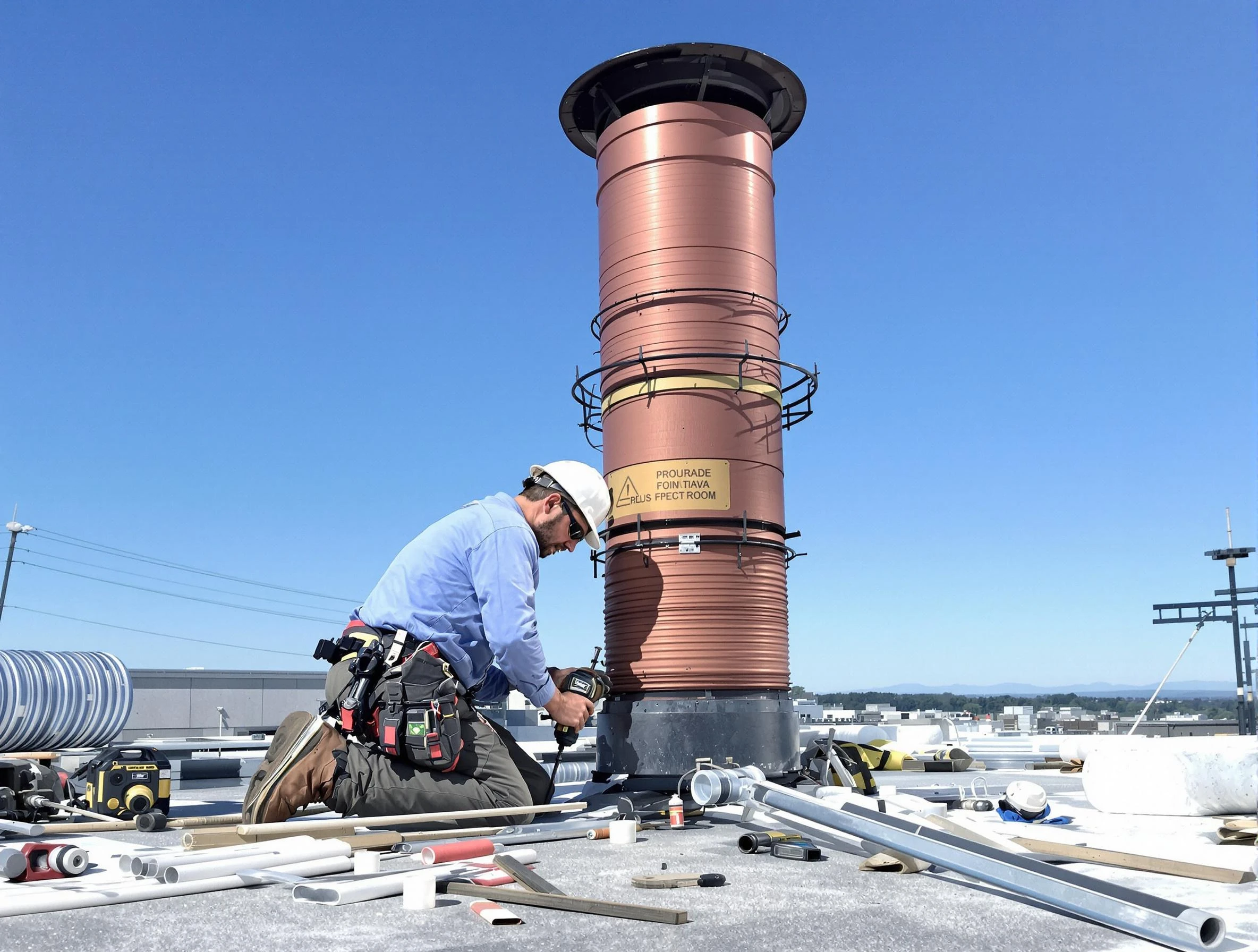 Installed chimney liner by Castle Pines Village Chimney Sweep in Castle Pines Village, CO
