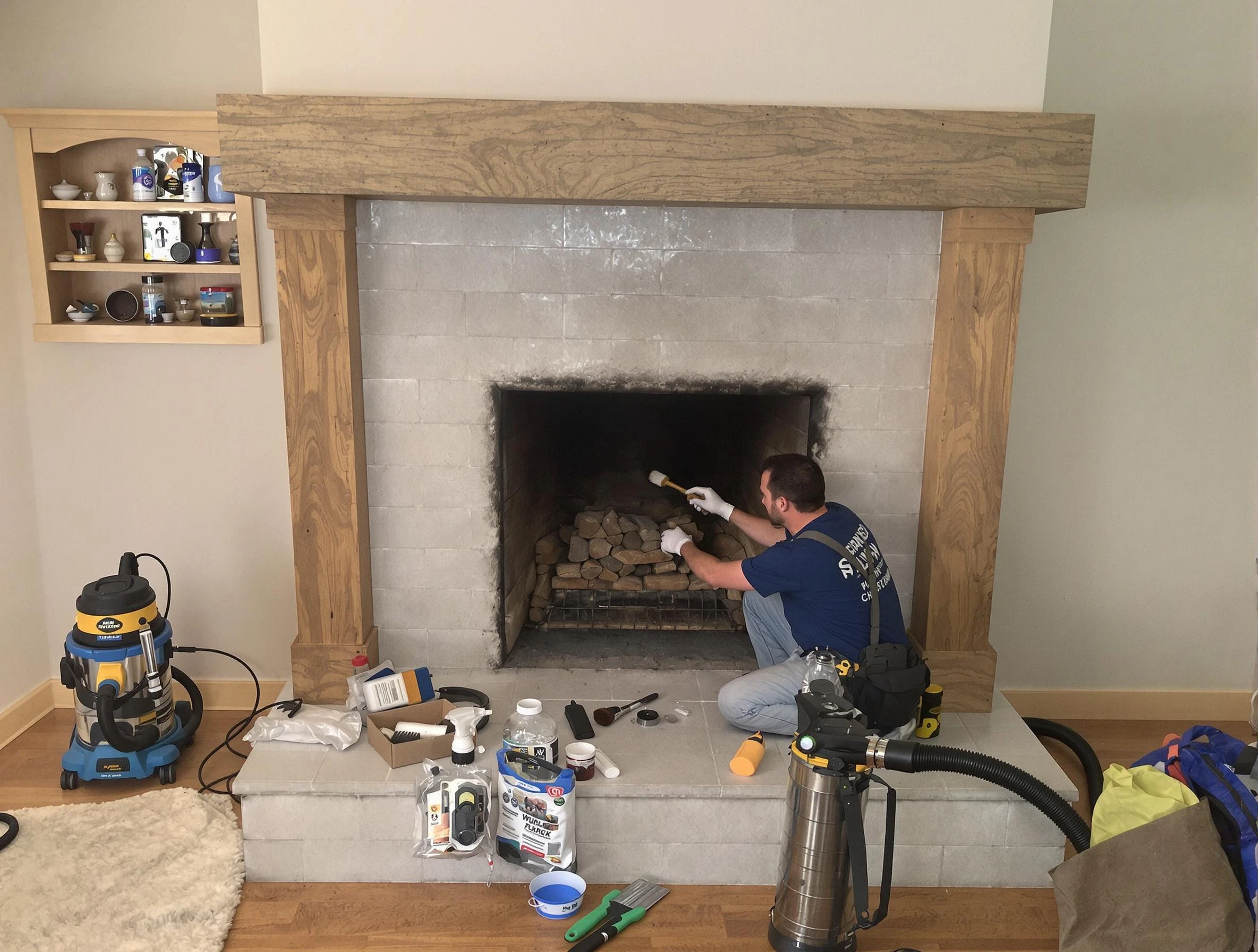 Detailed creosote removal process by Castle Pines Village Chimney Sweep in Castle Pines Village, CO