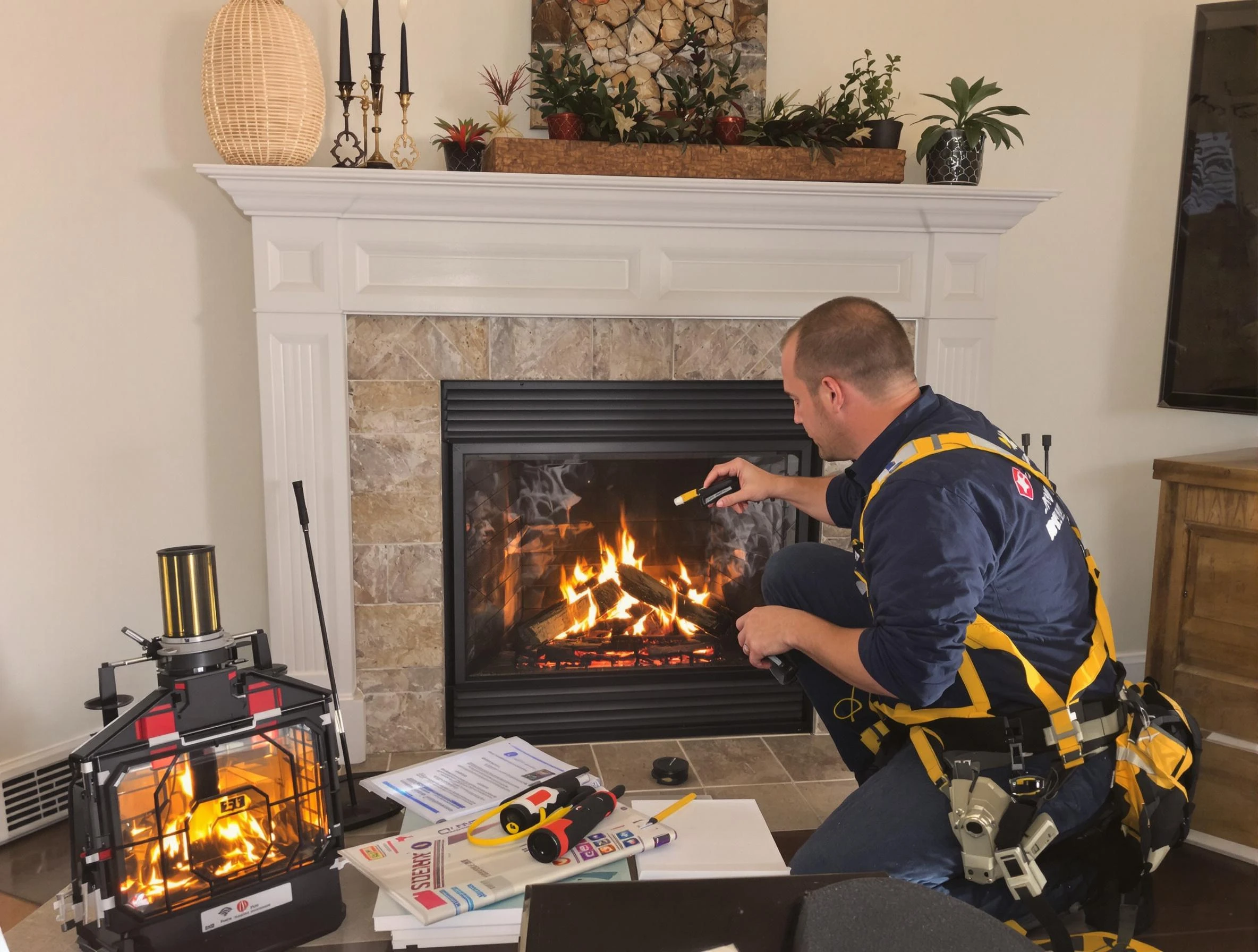 Safety-focused fireplace inspection by Castle Pines Village Chimney Sweep in Castle Pines Village, CO